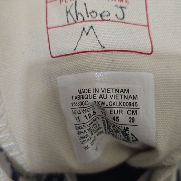 Converse Run Star Hike Hi Women's Size 12.5 Mens 11 Black White Gum Sneakers - Picture 6 of 10